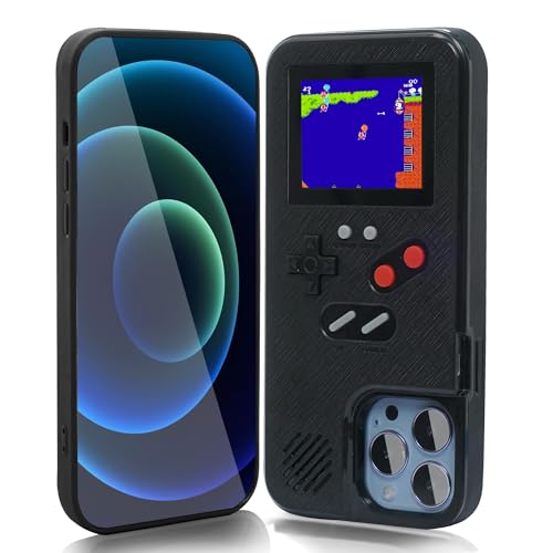 WeLohas Gameboy-Schutzhülle nur für iPhone 16 Pro Max, Handheld-Retro-168 klassische Spiele, Farbvideo-Display, Spielhülle für iPhone, kratzfest, stoßfest, Schwarz WeLohas Gameboy-Schutzhülle nur für iPhone 16 Pro Max, Handheld-Retro-168 klassische Spiele, Farbvideo-Display, Spielhülle für iPhone, kratzfest, stoßfest, Schwarz von WeLohas