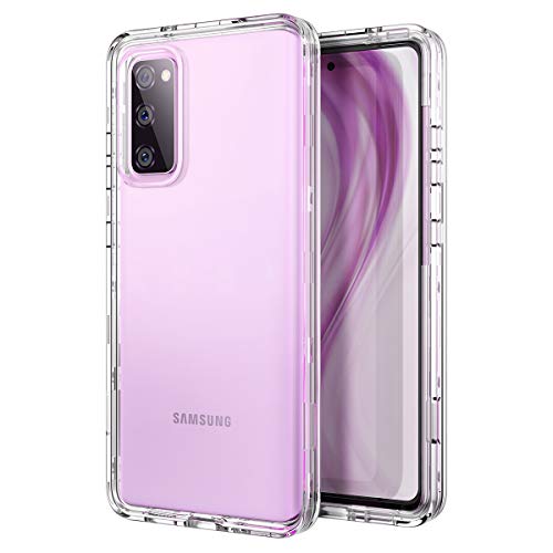 WeLoveCase Für Samsung Galaxy S20 FE 5G Crystal Clear Case, Cover 3 in 1 Full Body Heavy Duty Protection Stoßfest TPU Bumper Dreischichtige Schutzhülle für Samsung S20 FE 6,5 Zoll Transparent von WeLoveCase