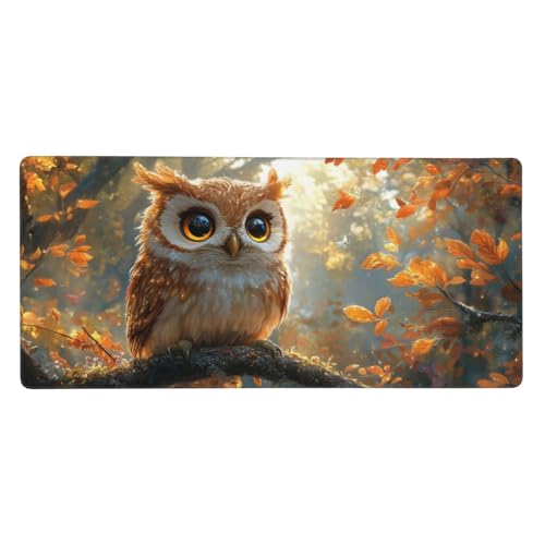 Herbst Mousepad XL 600x400mm/60x40cm Groß Gaming Mauspad Eule, Schreibtischunterlage Mit Anti-Rutsch Basis,Tischunterlage Large Size, für Gaming Office Home Zubehör, Geschenke für Männer-z842 Herbst Mousepad XL 600x400mm/60x40cm Groß Gaming Mauspad Eule, Schreibtischunterlage Mit Anti-Rutsch Basis,Tischunterlage Large Size, für Gaming Office Home Zubehör, Geschenke für Männer-z842 von Weaejoan