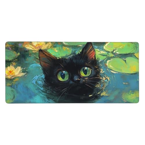 Karikatur Mousepad XL 1000x500mm/100x50cm Groß Gaming Mauspad Schwarze Katze, Schreibtischunterlage Mit Anti-Rutsch Basis, Tischunterlage Large Size, Gaming Office Zubehör, Geschenke für Männer-z388 Karikatur Mousepad XL 1000x500mm/100x50cm Groß Gaming Mauspad Schwarze Katze, Schreibtischunterlage Mit Anti-Rutsch Basis, Tischunterlage Large Size, Gaming Office Zubehör, Geschenke für Männer-z388 von Weaejoan