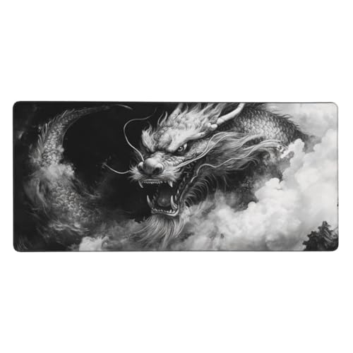 Schwarz Mousepad XL 700x300mm/70x30cm Groß Gaming Mauspad Drachen, Schreibtischunterlage Mit Anti-Rutsch Basis,Tischunterlage Large Size, für Gaming Office Home Zubehör, Geschenke für Männer-z536 Schwarz Mousepad XL 700x300mm/70x30cm Groß Gaming Mauspad Drachen, Schreibtischunterlage Mit Anti-Rutsch Basis,Tischunterlage Large Size, für Gaming Office Home Zubehör, Geschenke für Männer-z536 von Weaejoan