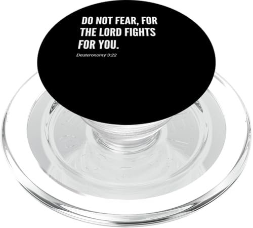Bibelvers mit Zitat "Do Not Fear, For the Lord Fights for You" PopSockets PopGrip für MagSafe von Wear Your Faith