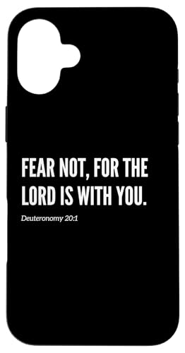Fear Not for The Lord Is With You Bibelvers Statement Hülle für iPhone 16 Plus Fear Not for The Lord Is With You Bibelvers Statement Hülle für iPhone 16 Plus von Wear Your Faith