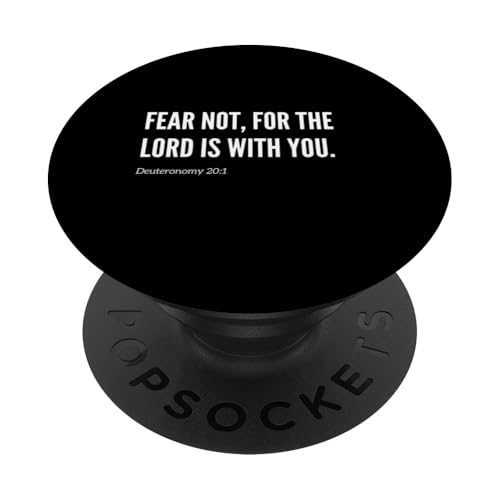 Fear Not for The Lord Is With You Bibelvers Statement PopSockets Klebender PopGrip von Wear Your Faith