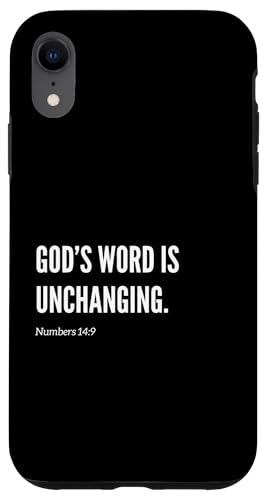 God's Word Is Unchanging Bibelvers Statement Zitat Hülle für iPhone XR God's Word Is Unchanging Bibelvers Statement Zitat Hülle für iPhone XR von Wear Your Faith