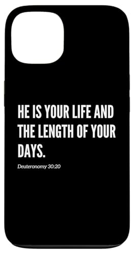 He Is Your Life The Length of Your Days Bibelvers Zitat Hülle für iPhone 13 He Is Your Life The Length of Your Days Bibelvers Zitat Hülle für iPhone 13 von Wear Your Faith