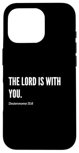 The Lord Is With You Bibelvers Zitat Statement Hülle für iPhone 16 Pro The Lord Is With You Bibelvers Zitat Statement Hülle für iPhone 16 Pro von Wear Your Faith