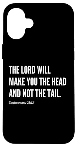 The Lord Make You The Head Not The Tail Bibelvers Zitat Hülle für iPhone 16 Plus von Wear Your Faith