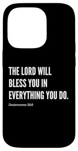 The Lord Will Bless You in Everything You Do Bibelvers Hülle für iPhone 14 Pro von Wear Your Faith