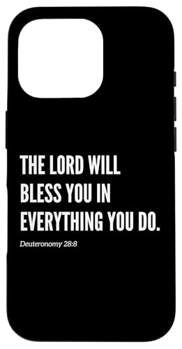 The Lord Will Bless You in Everything You Do Bibelvers Hülle für iPhone 16 Pro von Wear Your Faith