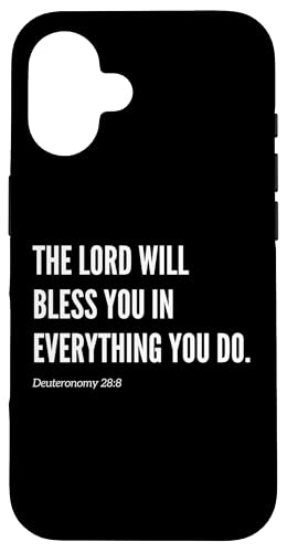 The Lord Will Bless You in Everything You Do Bibelvers Hülle für iPhone 16 von Wear Your Faith