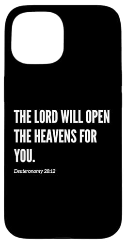 The Lord Will Open the Heavens for You Bibelvers Zitat Hülle für iPhone 15 The Lord Will Open the Heavens for You Bibelvers Zitat Hülle für iPhone 15 von Wear Your Faith