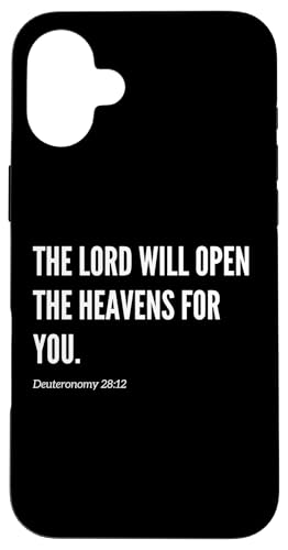 The Lord Will Open the Heavens for You Bibelvers Zitat Hülle für iPhone 16 Plus von Wear Your Faith