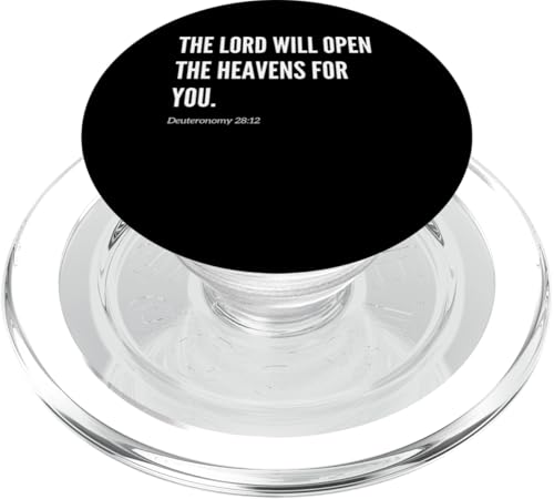 The Lord Will Open the Heavens for You Bibelvers Zitat PopSockets PopGrip für MagSafe von Wear Your Faith