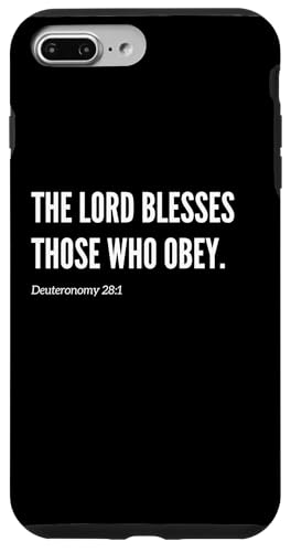 The Lord blesses those who obey Bible Verse Zitat Statement Hülle für iPhone 7 Plus/8 Plus von Wear Your Faith
