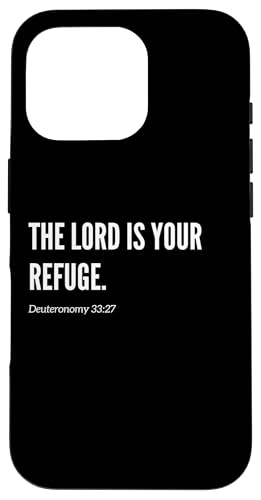 The Lord is Your Refuge Bibelvers Zitat Statement Hülle für iPhone 16 Pro The Lord is Your Refuge Bibelvers Zitat Statement Hülle für iPhone 16 Pro von Wear Your Faith