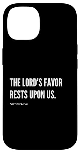 The Lord's Favor Rests Upon Us Bibelvers Statement Zitat Hülle für iPhone 14 The Lord's Favor Rests Upon Us Bibelvers Statement Zitat Hülle für iPhone 14 von Wear Your Faith