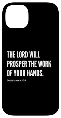 The Lord will prosper the work of your hands Bibelzitat Hülle für iPhone 14 Plus von Wear Your Faith