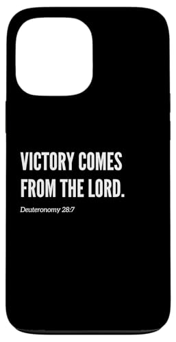Victory Comes from the Lord Bibelvers Zitat Statement Hülle für iPhone 13 Pro Max von Wear Your Faith