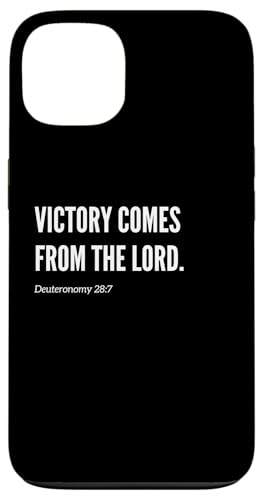 Victory Comes from the Lord Bibelvers Zitat Statement Hülle für iPhone 13 von Wear Your Faith