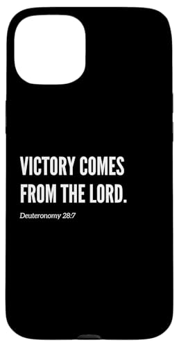 Victory Comes from the Lord Bibelvers Zitat Statement Hülle für iPhone 15 Plus von Wear Your Faith