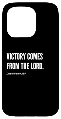 Victory Comes from the Lord Bibelvers Zitat Statement Hülle für iPhone 15 Pro von Wear Your Faith
