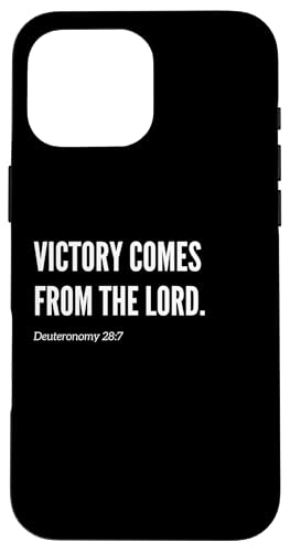 Victory Comes from the Lord Bibelvers Zitat Statement Hülle für iPhone 16 Pro Max von Wear Your Faith