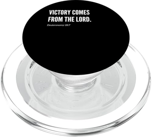 Victory Comes from the Lord Bibelvers Zitat Statement PopSockets PopGrip für MagSafe von Wear Your Faith