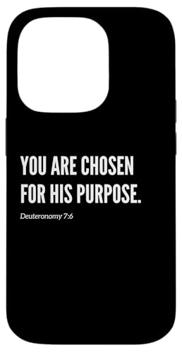 You Are Chosen For His Purpose Bibelvers Zitat Statement Hülle für iPhone 14 Pro von Wear Your Faith