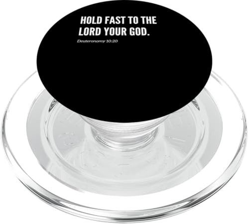 Zitat "Hold fast to the Lord your God", Bibelvers PopSockets PopGrip für MagSafe von Wear Your Faith