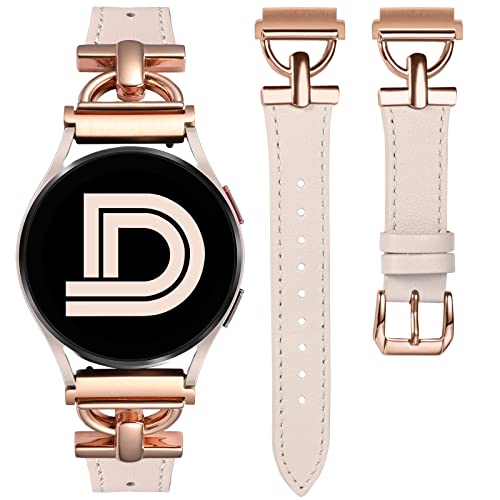 Wearlizer Lederarmband Kompatibel Mit Samsung Galaxy Watch 7/6/4/5 Active 2 40mm 44mm/5 Pro 45mm/4 Classic Damen, 20mm Elegant Armbänder für 6 Classic/FE 40mm, Polarstern/Rosegold Wearlizer Lederarmband Kompatibel Mit Samsung Galaxy Watch 7/6/4/5 Active 2 40mm 44mm/5 Pro 45mm/4 Classic Damen, 20mm Elegant Armbänder für 6 Classic/FE 40mm, Polarstern/Rosegold von Wearlizer
