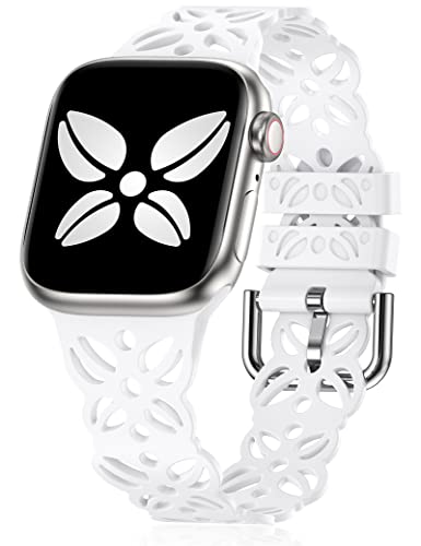 Wearlizer Silikon Armband Kompatibel mit Apple Watch Armband 40mm 41mm 42mm 38mm Damen Feminin, schlank weichem Sport Atmungsaktive Armbänder für iWatch SE Serie 10/9/8/7/6/5/4/3/2/1 Wearlizer Silikon Armband Kompatibel mit Apple Watch Armband 40mm 41mm 42mm 38mm Damen Feminin, schlank weichem Sport Atmungsaktive Armbänder für iWatch SE Serie 10/9/8/7/6/5/4/3/2/1 von Wearlizer