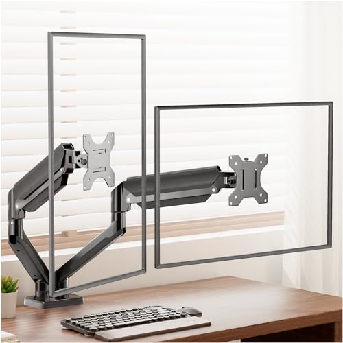 Wearson Doppelter Monitorarm – höhenverstellbar, neigbar, drehbar, doppelter Monitorarm, für 2 VESA-Monitore 75 x 75 mm/100 x 100 mm, Halterung bis 32 Zoll Wearson Doppelter Monitorarm – höhenverstellbar, neigbar, drehbar, doppelter Monitorarm, für 2 VESA-Monitore 75 x 75 mm/100 x 100 mm, Halterung bis 32 Zoll von Wearson