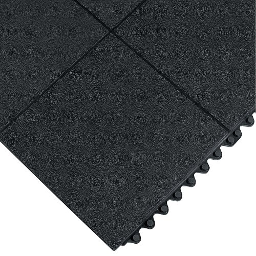 Wearwell 570.58x3x3NBRBK 24/Seven Anti-Müdigkeitsmatte, 91 cm x 91 cm, schwarz von Wearwell