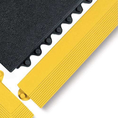 Wearwell 572.EdgingFGRYL 24/Seven Kantenmatte, strapazierfähig, fettbeständig, weiblich, 8 cm x 99 cm, gelb von Wearwell