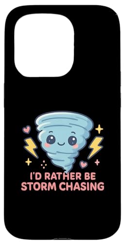 I'd Rather Be Storm Chasing Weather Meteorologe Tornado Hülle für iPhone 15 Pro von Weather Meteorologist Apparel Co.