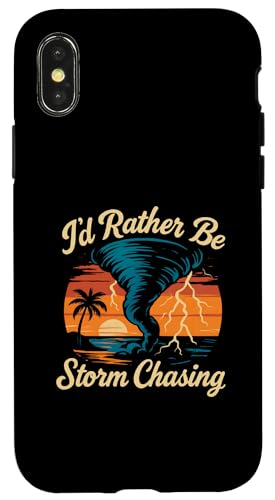 I'd Rather Be Storm Chasing Weather Meteorologe Tornado Hülle für iPhone X/XS I'd Rather Be Storm Chasing Weather Meteorologe Tornado Hülle für iPhone X/XS von Weather Meteorologist Apparel Co.