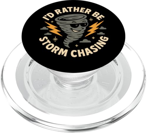 I'd Rather Be Storm Chasing Weather Meteorologe Tornado PopSockets PopGrip für MagSafe I'd Rather Be Storm Chasing Weather Meteorologe Tornado PopSockets PopGrip für MagSafe von Weather Meteorologist Apparel Co.