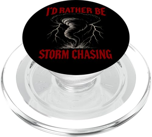 I'd Rather Be Storm Chasing Weather Meteorologe Tornado PopSockets PopGrip für MagSafe I'd Rather Be Storm Chasing Weather Meteorologe Tornado PopSockets PopGrip für MagSafe von Weather Meteorologist Apparel Co.
