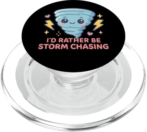 I'd Rather Be Storm Chasing Weather Meteorologe Tornado PopSockets PopGrip für MagSafe I'd Rather Be Storm Chasing Weather Meteorologe Tornado PopSockets PopGrip für MagSafe von Weather Meteorologist Apparel Co.