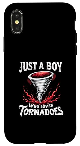 Just A Boy Who Loves Tornadoes Storm Meteorologe Tornado Hülle für iPhone X/XS Just A Boy Who Loves Tornadoes Storm Meteorologe Tornado Hülle für iPhone X/XS von Weather Meteorologist Apparel Co.
