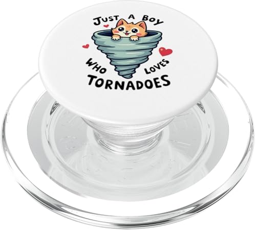 Just A Boy Who Loves Tornadoes Storm Meteorologe Tornado PopSockets PopGrip für MagSafe Just A Boy Who Loves Tornadoes Storm Meteorologe Tornado PopSockets PopGrip für MagSafe von Weather Meteorologist Apparel Co.