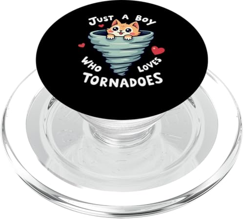 Just A Boy Who Loves Tornadoes Storm Meteorologe Tornado PopSockets PopGrip für MagSafe Just A Boy Who Loves Tornadoes Storm Meteorologe Tornado PopSockets PopGrip für MagSafe von Weather Meteorologist Apparel Co.