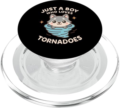 Just A Boy Who Loves Tornadoes Storm Meteorologe Tornado PopSockets PopGrip für MagSafe Just A Boy Who Loves Tornadoes Storm Meteorologe Tornado PopSockets PopGrip für MagSafe von Weather Meteorologist Apparel Co.