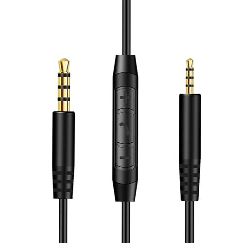 Ersatz Audiokabel für Bose 2,5mm auf 3,5mm Kopfhörer Aux Kabel für Bose QC35 QC35II QC25 QuietComfort45 NC700, JBL Tune 760NC 710BT E55BT, AKG Y40 Y50 mit Inline-Mikrofon und Lautstärkeregler von Weatwo