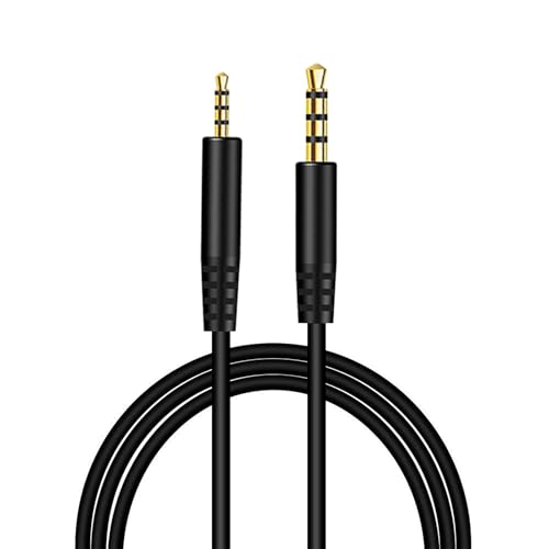 Ersatz Bose Headset Aux Cable Adapter, 2.5mm auf 3.5mm Cable Kopfhörer Audio Stereo Jack Kabel, kompatibel mit Bose 700 QuietComfort QC45 QC35II QC35 QC25 Bluetooth Kopfhörer Kabel – Schwarz 1.5m von Weatwo