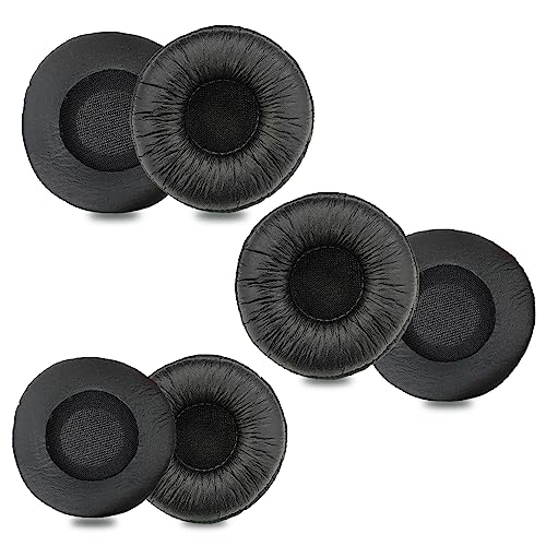 Ersatz Ohrpolster für Plantronics Kopfhörer 50MM Ohrkissen Kopfhörerpolster Kopfhörer Polster Kompatibel mit Plantronics Blackwire C320 3210 für Jabra PRO 9450 9470 Biz 2400II 2300 Headset (6 Stück) von Weatwo