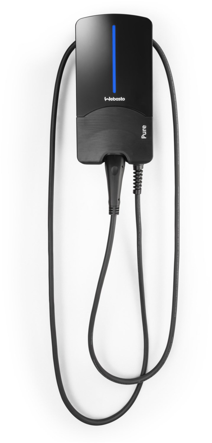 Pure 22kW Ladestation/Wallbox mit Typ-2 Ladekabel 4,5m von Webasto