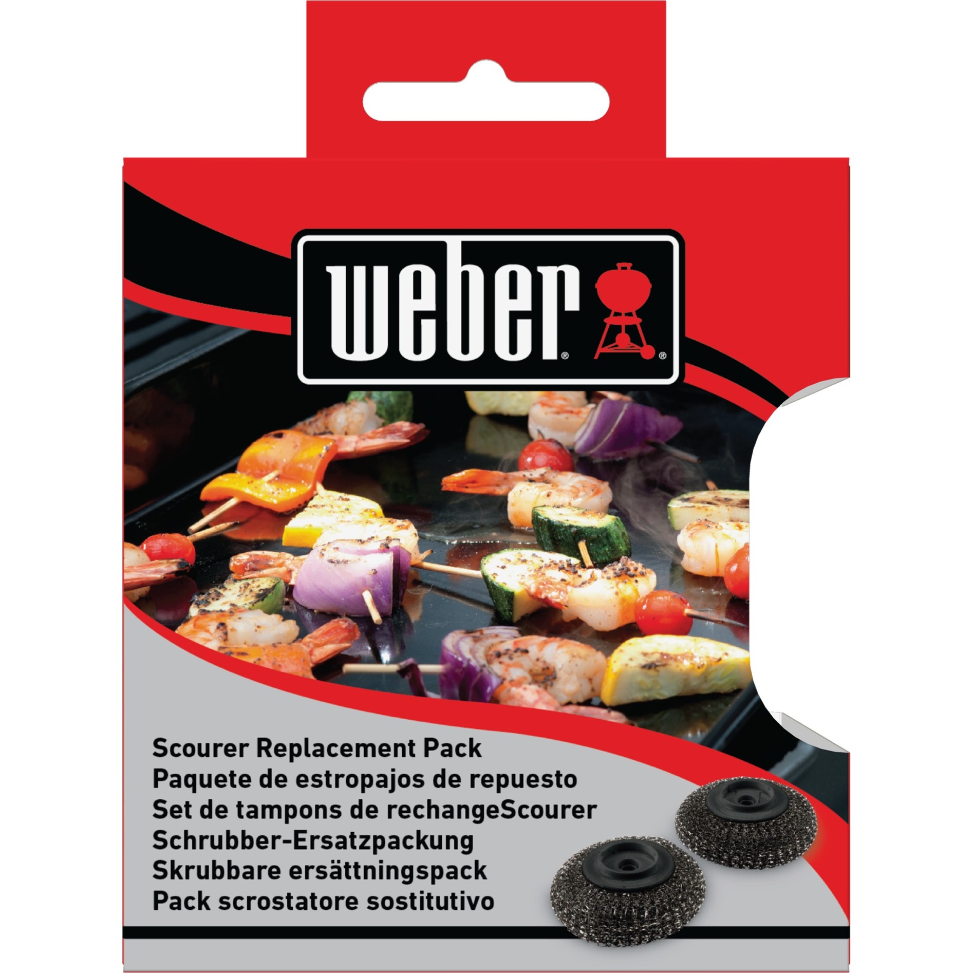 Ersatzköpfe 6210, für Plancha-Spülbürste, Grill-Reinigungsbürste von Weber