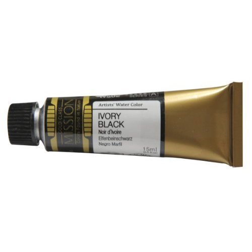 Mijello Mission Gold Class Water Color, 15ml, Ivory Black von Weber